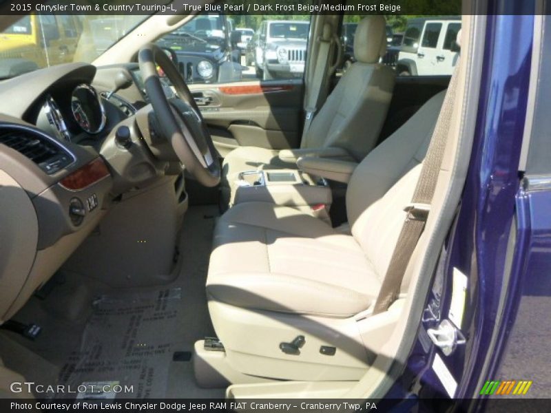 True Blue Pearl / Dark Frost Beige/Medium Frost Beige 2015 Chrysler Town & Country Touring-L