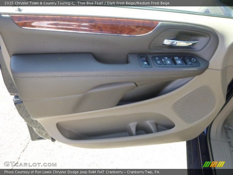 True Blue Pearl / Dark Frost Beige/Medium Frost Beige 2015 Chrysler Town & Country Touring-L