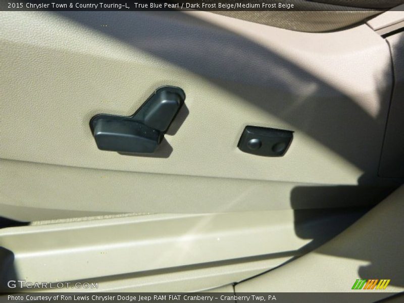 True Blue Pearl / Dark Frost Beige/Medium Frost Beige 2015 Chrysler Town & Country Touring-L