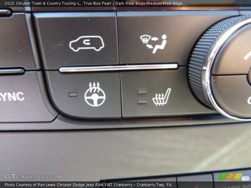 True Blue Pearl / Dark Frost Beige/Medium Frost Beige 2015 Chrysler Town & Country Touring-L