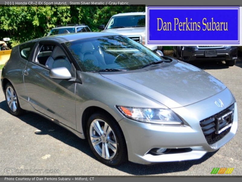 Storm Silver Metallic / Gray Fabric 2011 Honda CR-Z EX Sport Hybrid