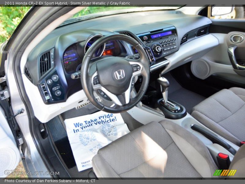 Storm Silver Metallic / Gray Fabric 2011 Honda CR-Z EX Sport Hybrid