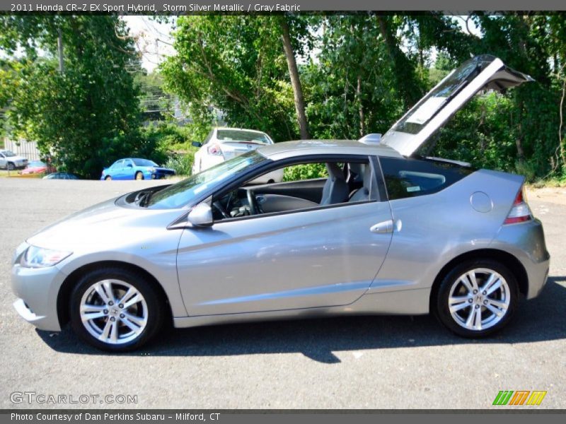Storm Silver Metallic / Gray Fabric 2011 Honda CR-Z EX Sport Hybrid