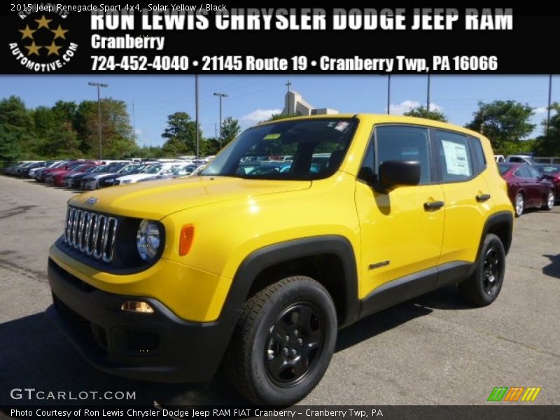 Solar Yellow / Black 2015 Jeep Renegade Sport 4x4