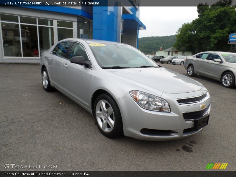 Silver Ice Metallic / Titanium 2012 Chevrolet Malibu LS
