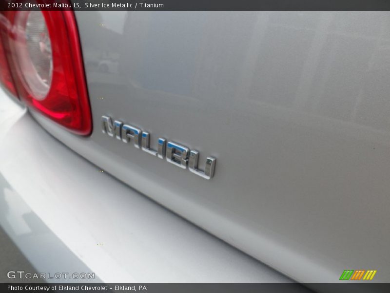 Silver Ice Metallic / Titanium 2012 Chevrolet Malibu LS