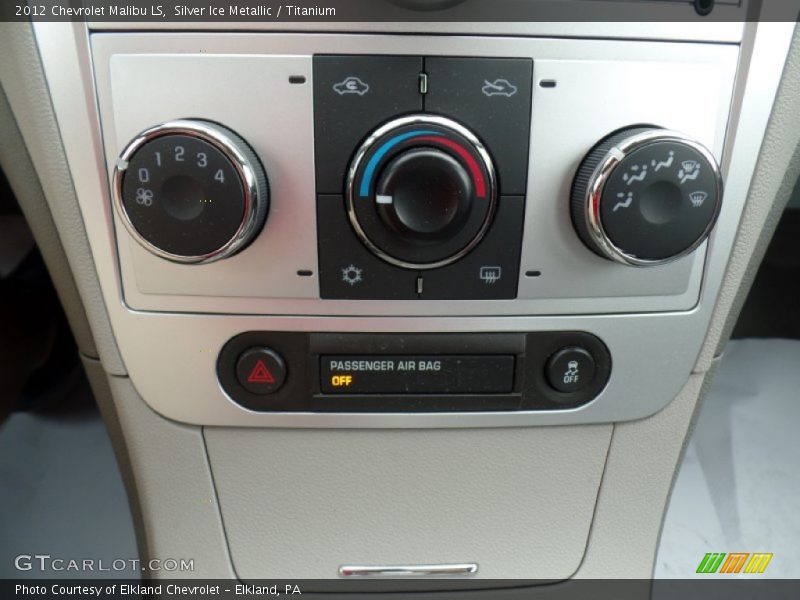 Silver Ice Metallic / Titanium 2012 Chevrolet Malibu LS