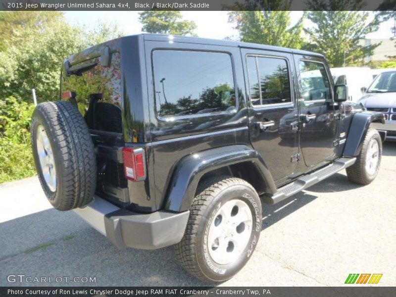 Black / Black/Dark Saddle 2015 Jeep Wrangler Unlimited Sahara 4x4