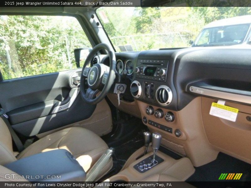 Black / Black/Dark Saddle 2015 Jeep Wrangler Unlimited Sahara 4x4