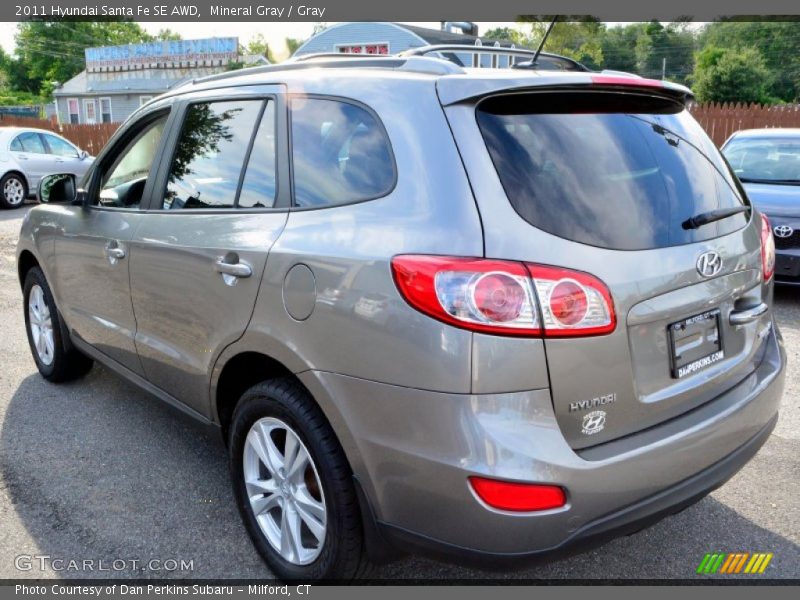 Mineral Gray / Gray 2011 Hyundai Santa Fe SE AWD