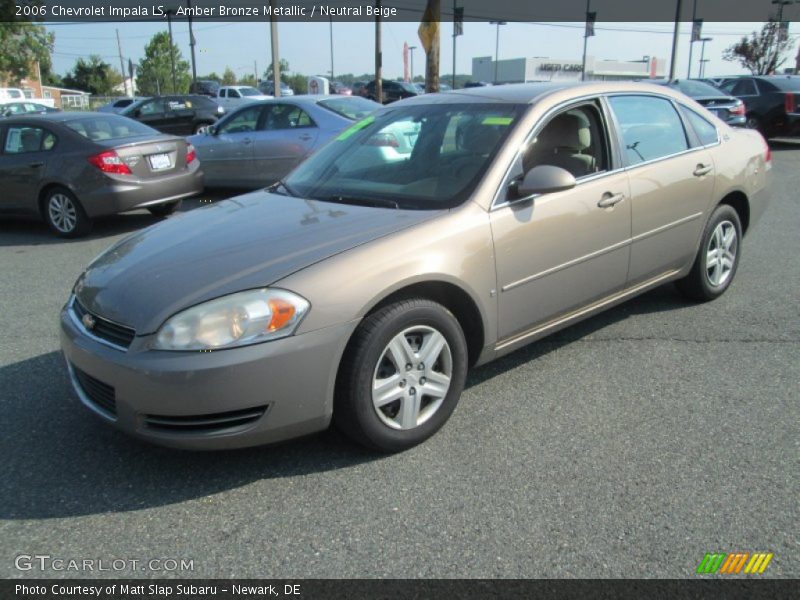 Amber Bronze Metallic / Neutral Beige 2006 Chevrolet Impala LS