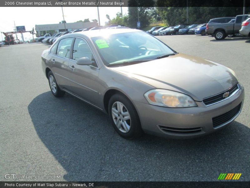 Amber Bronze Metallic / Neutral Beige 2006 Chevrolet Impala LS