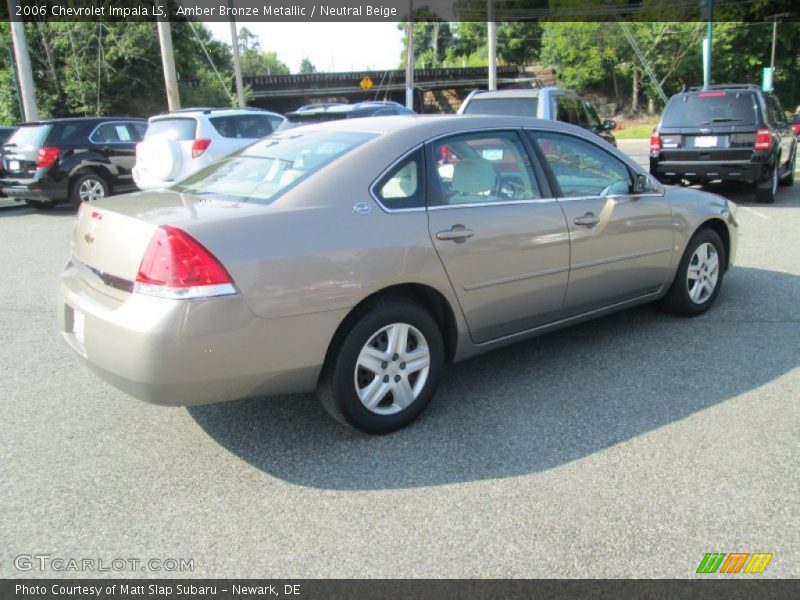 Amber Bronze Metallic / Neutral Beige 2006 Chevrolet Impala LS