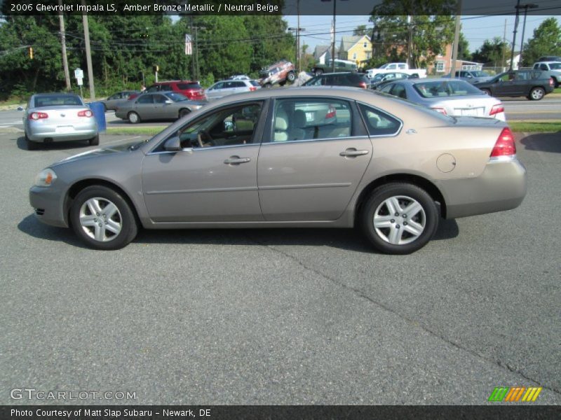 Amber Bronze Metallic / Neutral Beige 2006 Chevrolet Impala LS