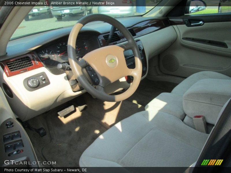 Amber Bronze Metallic / Neutral Beige 2006 Chevrolet Impala LS