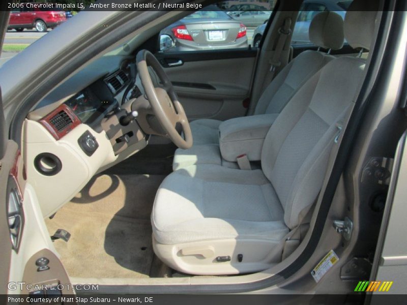 Amber Bronze Metallic / Neutral Beige 2006 Chevrolet Impala LS