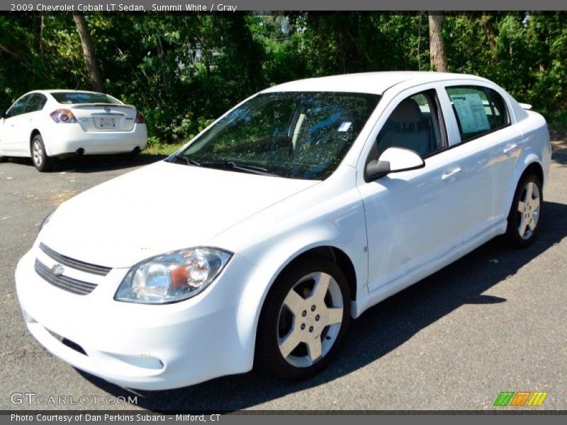 Summit White / Gray 2009 Chevrolet Cobalt LT Sedan