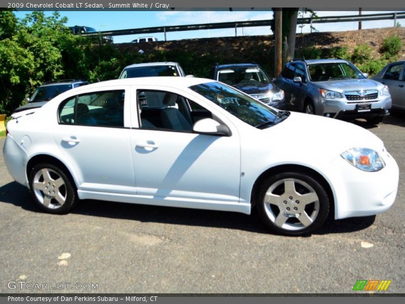 Summit White / Gray 2009 Chevrolet Cobalt LT Sedan