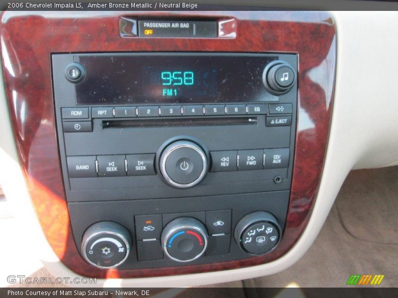 Amber Bronze Metallic / Neutral Beige 2006 Chevrolet Impala LS