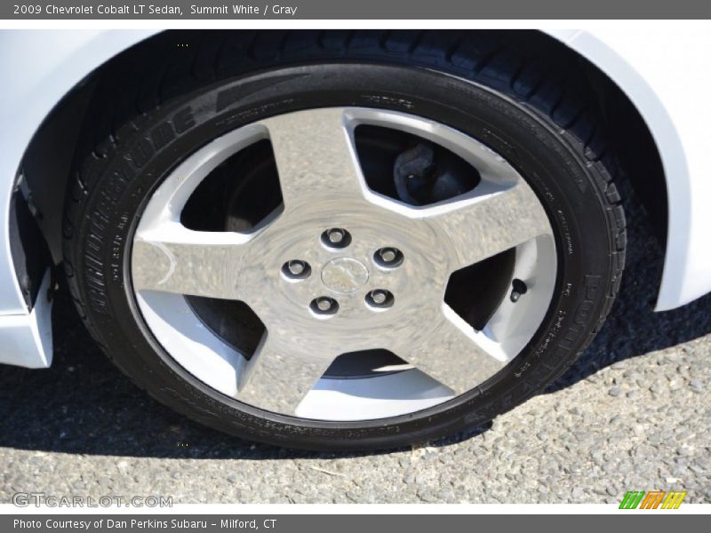 Summit White / Gray 2009 Chevrolet Cobalt LT Sedan