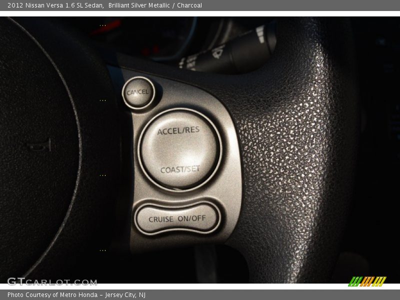 Brilliant Silver Metallic / Charcoal 2012 Nissan Versa 1.6 SL Sedan