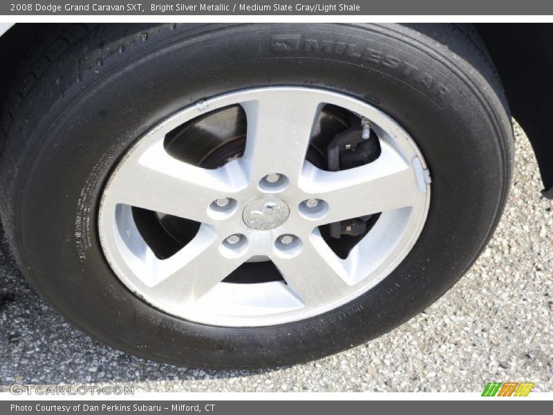 Bright Silver Metallic / Medium Slate Gray/Light Shale 2008 Dodge Grand Caravan SXT