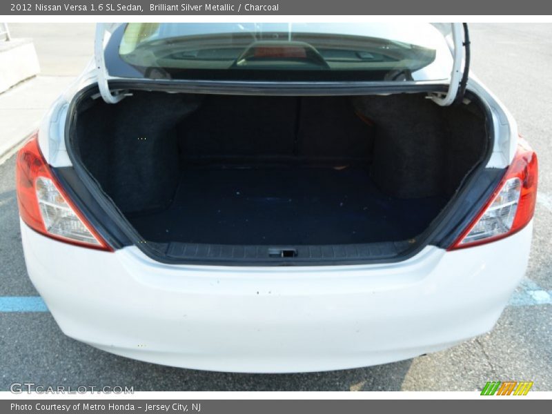 Brilliant Silver Metallic / Charcoal 2012 Nissan Versa 1.6 SL Sedan