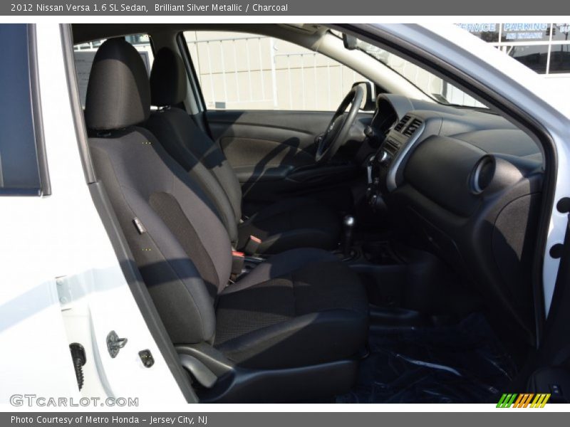 Brilliant Silver Metallic / Charcoal 2012 Nissan Versa 1.6 SL Sedan