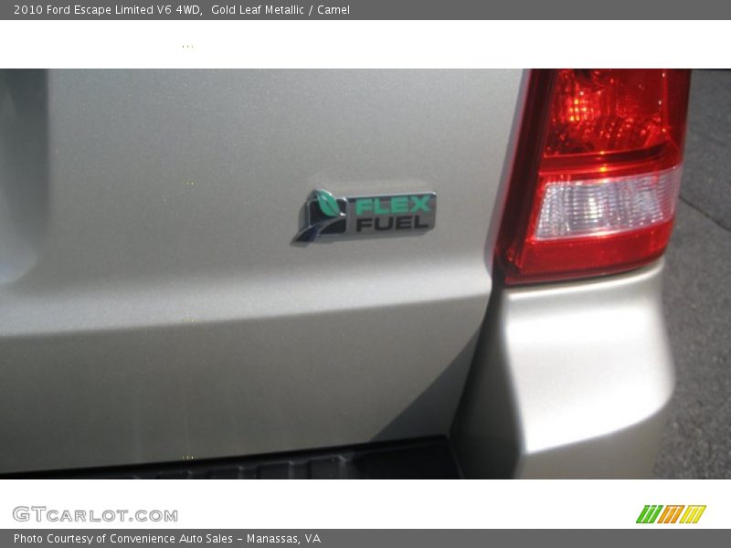 Gold Leaf Metallic / Camel 2010 Ford Escape Limited V6 4WD