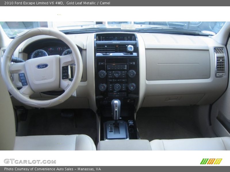 Gold Leaf Metallic / Camel 2010 Ford Escape Limited V6 4WD