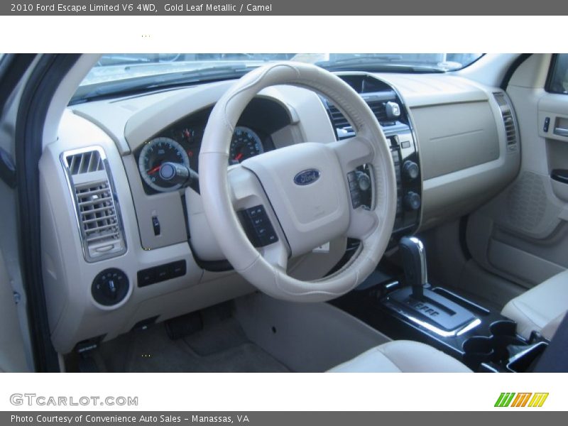 Gold Leaf Metallic / Camel 2010 Ford Escape Limited V6 4WD