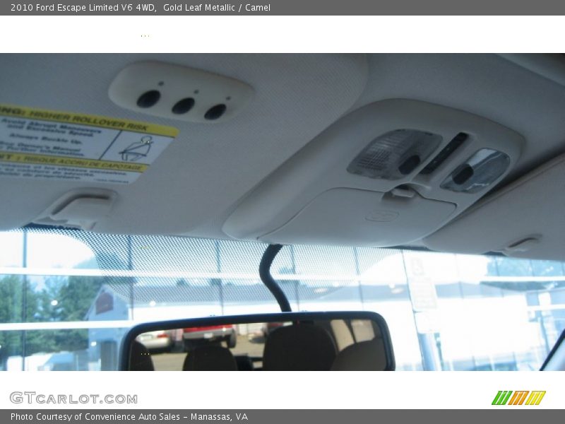 Gold Leaf Metallic / Camel 2010 Ford Escape Limited V6 4WD