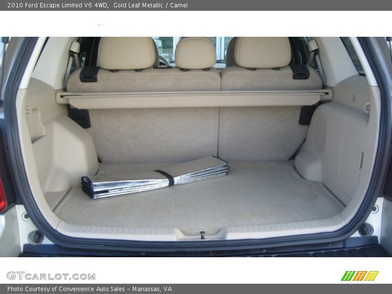 Gold Leaf Metallic / Camel 2010 Ford Escape Limited V6 4WD