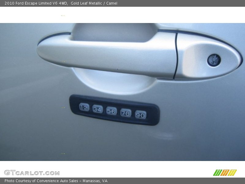 Gold Leaf Metallic / Camel 2010 Ford Escape Limited V6 4WD