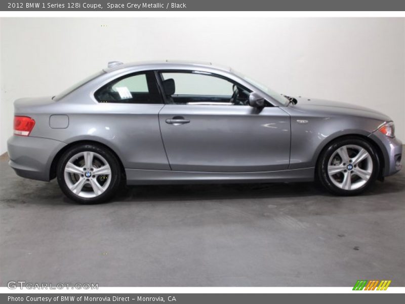 Space Grey Metallic / Black 2012 BMW 1 Series 128i Coupe