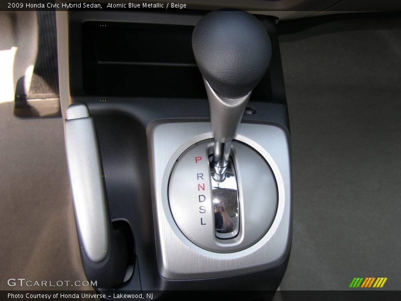 Atomic Blue Metallic / Beige 2009 Honda Civic Hybrid Sedan