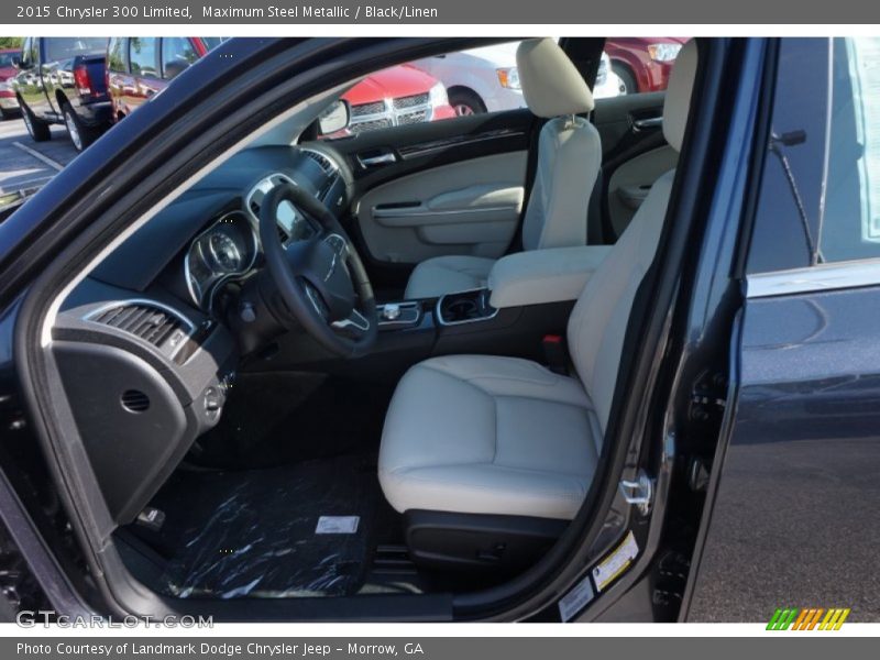 Maximum Steel Metallic / Black/Linen 2015 Chrysler 300 Limited