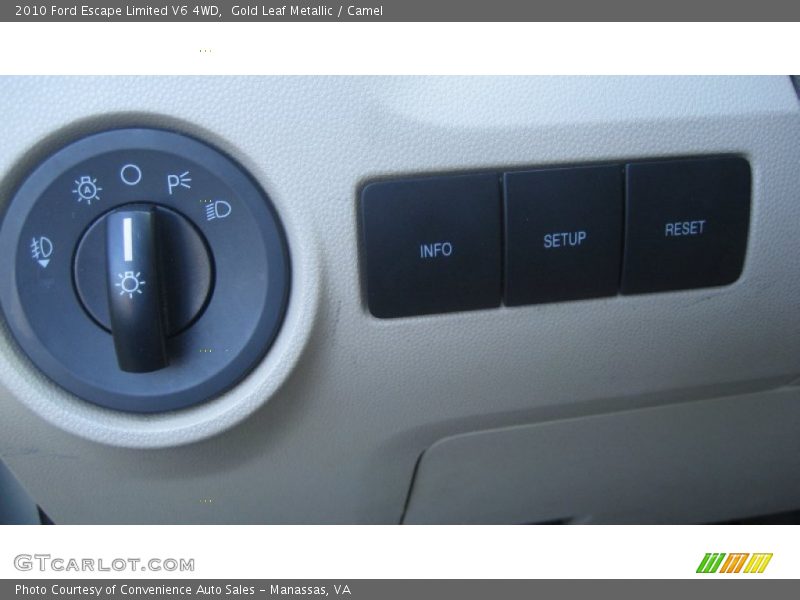 Gold Leaf Metallic / Camel 2010 Ford Escape Limited V6 4WD