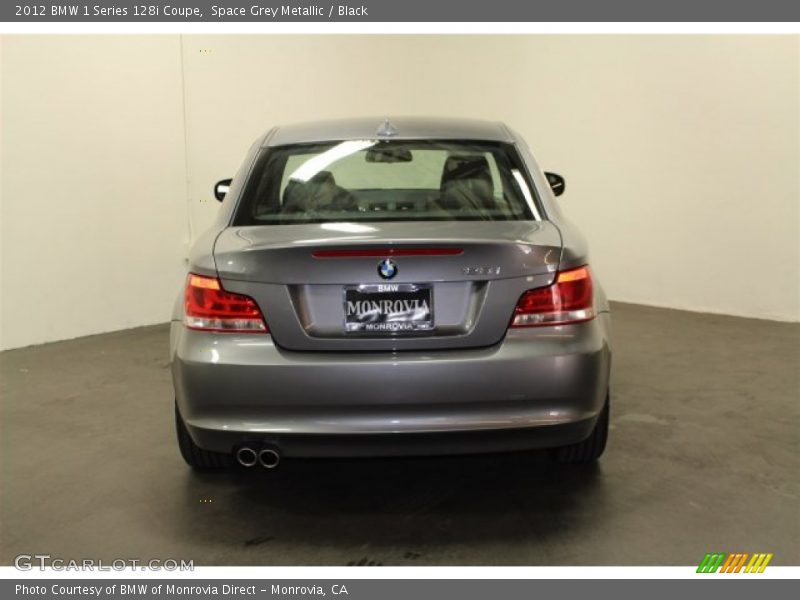 Space Grey Metallic / Black 2012 BMW 1 Series 128i Coupe