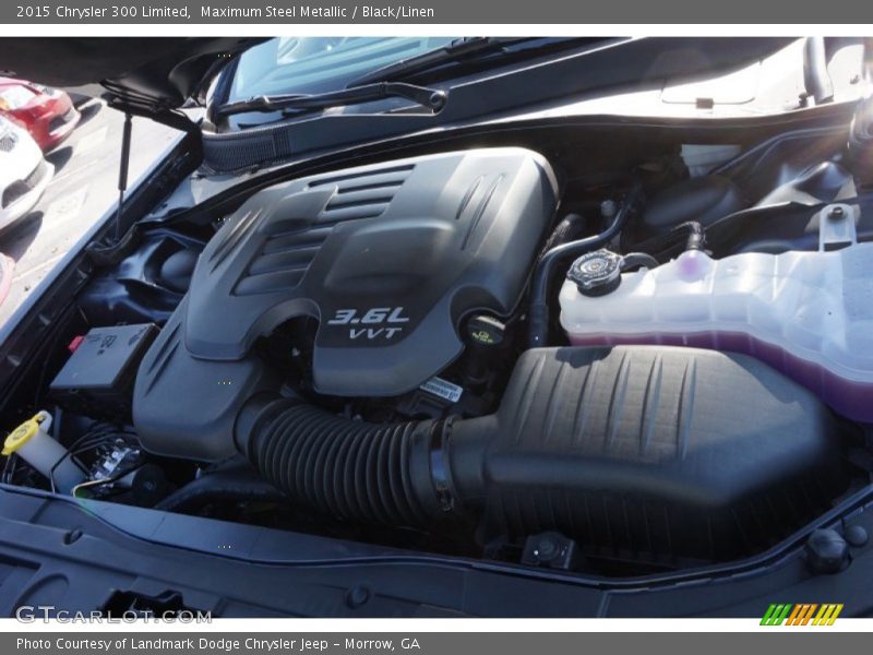 Maximum Steel Metallic / Black/Linen 2015 Chrysler 300 Limited