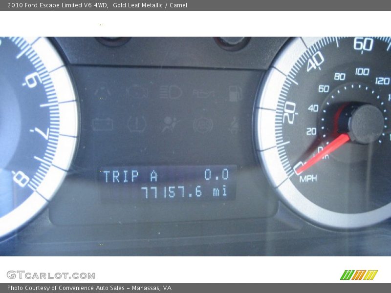 Gold Leaf Metallic / Camel 2010 Ford Escape Limited V6 4WD