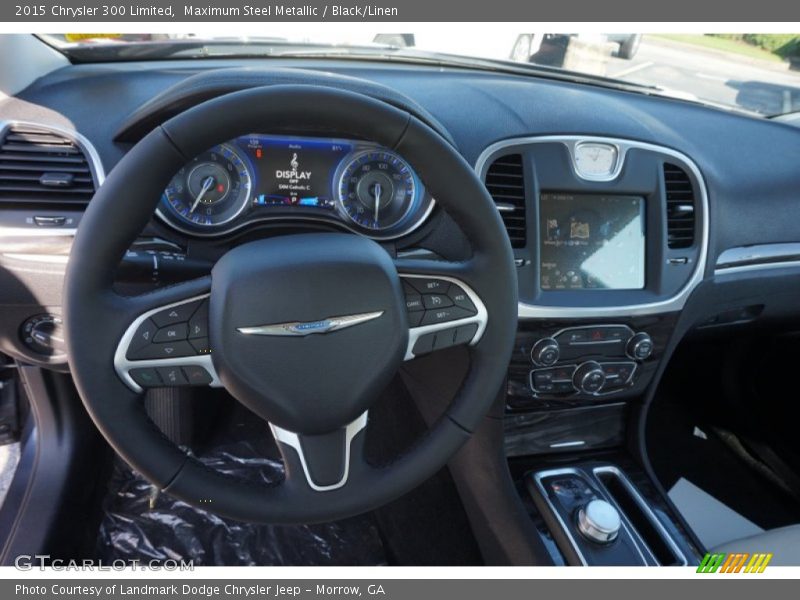 Maximum Steel Metallic / Black/Linen 2015 Chrysler 300 Limited