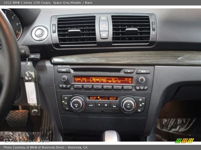 Space Grey Metallic / Black 2012 BMW 1 Series 128i Coupe