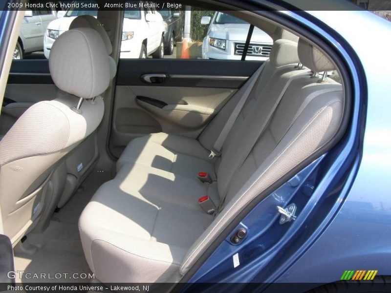 Atomic Blue Metallic / Beige 2009 Honda Civic Hybrid Sedan