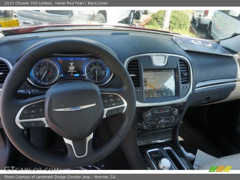 Velvet Red Pearl / Black/Linen 2015 Chrysler 300 Limited