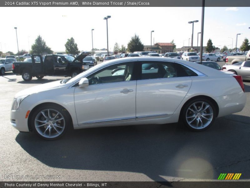 White Diamond Tricoat / Shale/Cocoa 2014 Cadillac XTS Vsport Premium AWD