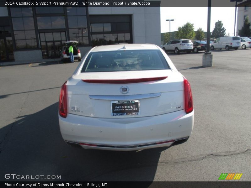 White Diamond Tricoat / Shale/Cocoa 2014 Cadillac XTS Vsport Premium AWD