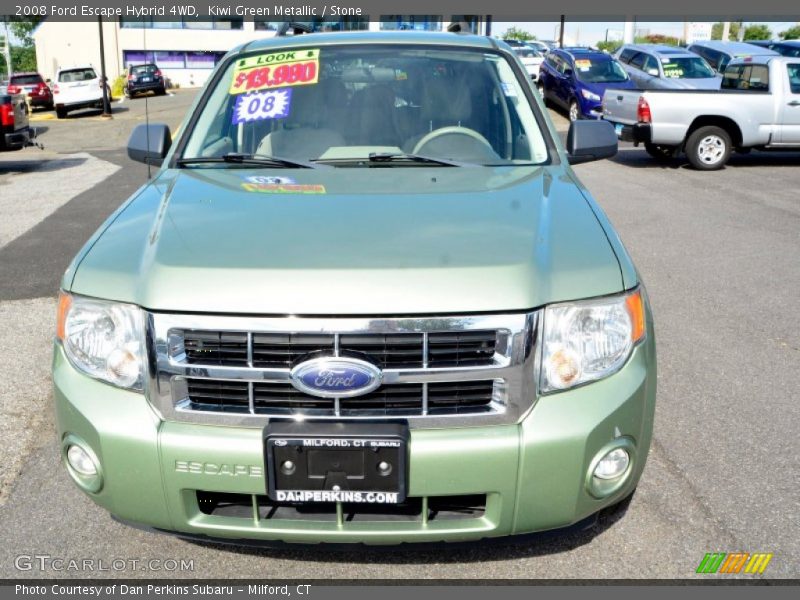 Kiwi Green Metallic / Stone 2008 Ford Escape Hybrid 4WD