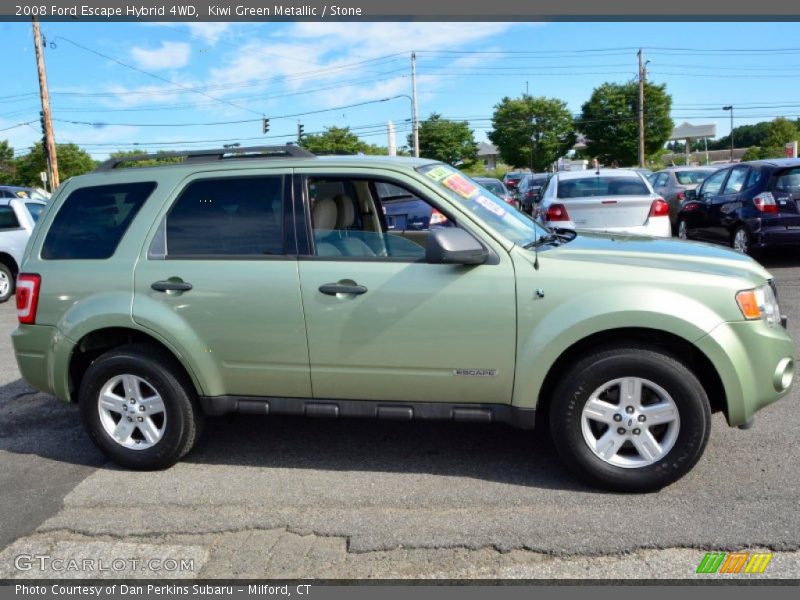 Kiwi Green Metallic / Stone 2008 Ford Escape Hybrid 4WD