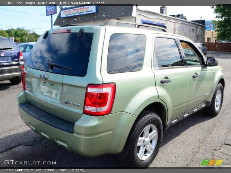 Kiwi Green Metallic / Stone 2008 Ford Escape Hybrid 4WD